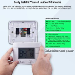 Upgraded Multi-Stage Non-Programmable Thermostats for Home 2 Heat/2 Green