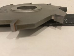 Refurbished 4″ X .245″ X 1″ Carbide Tipped Straight Side Cutter, 8 Tooth