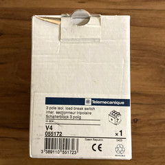 Telemecanique V4 80A 3 Pole Isolated Load Break Switch
