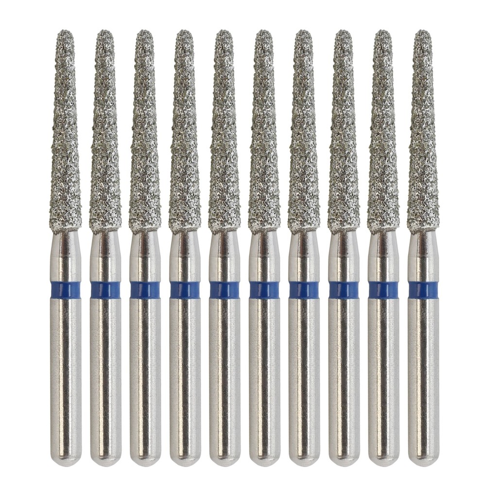 Multi-Use Dental Diamonds Round End Taper FG Bur 850/016M Medium Grit High Speed