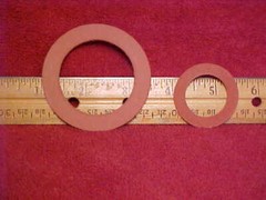 Eagle Gas Can 2 Pc.Gasket Set 2.5″ o.d & 1.5″ o.d.on 2.5-5 Gallon Cans