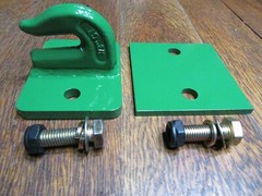 Tractor skidsteer loader 3/8″ bolt on grab bucket hook. **USA CERTIFIED WELDED**