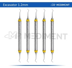 5 PCS DENTAL EXCAVATOR RESTORATIVE INSTRUMENTS SPOON EXCAVATORS 1.2MM