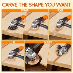 71878 5PCS Wood Carving Disc Set for 4-Inch to 4 1/2-Inch Grinders