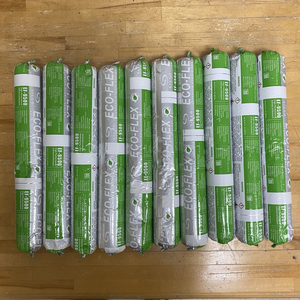 Lot 10: Silco Eco-Flex EF-9500 High Performance Hybrid Adhesive/Sealant 20oz New