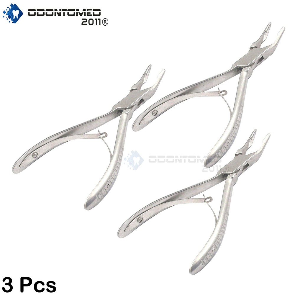 3 Pieces Of Blumenthal Bone Rongeur 30 Degree 5.5″ Surgical Dental Instruments