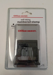 Office Depot Self Inking Numbered Stamp BLACK 840-039