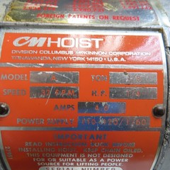 Cm Lodestar Model A 1/8 Ton Electric Chain Hoist 10′ Lift 32FPM 115V Single Phas