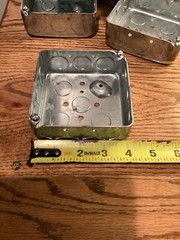 *Lot of 5 Hubbell-Raco – 8190 – Electrical Box – Square – 21 cu in – 4″x1.5″