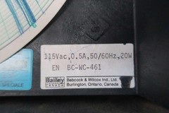 Bailey EN BC-WC-461 115v-ac 20w 0.5a Amp Chart Recorder