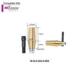 US Titanium Straight Transfer Abutment Fits Hiossen ET (ETIII/IV) /Osstem TS/GS