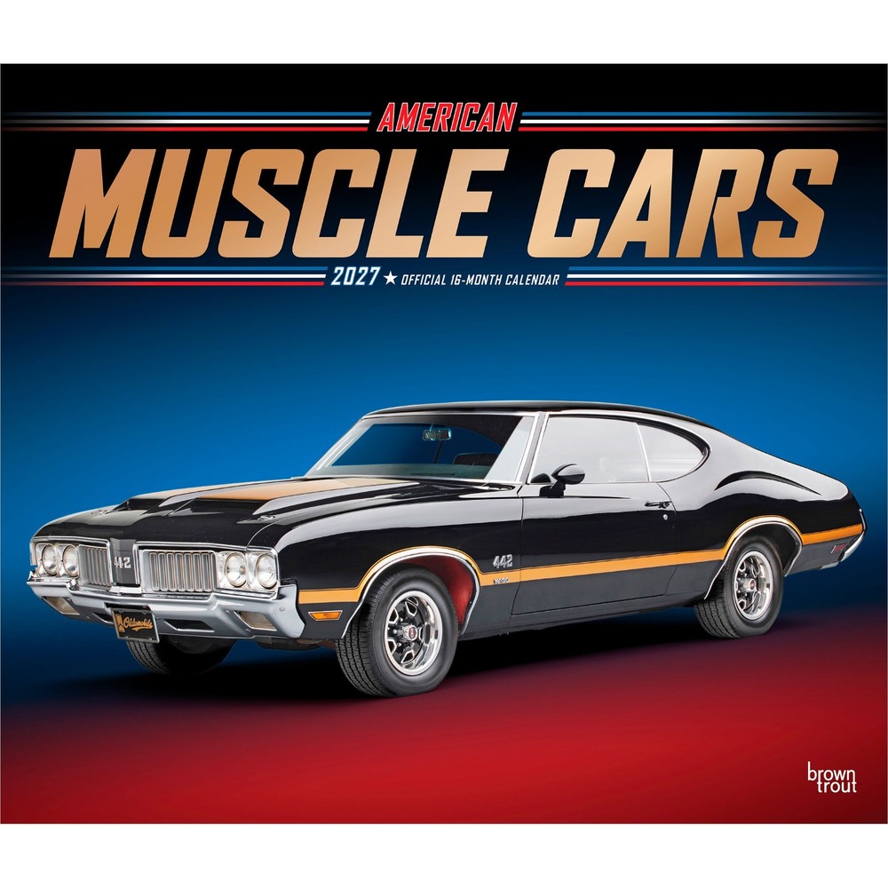 American Muscle Cars OFFICIAL | 2027 14×24″ (Hanging) Deluxe Wall Calendar