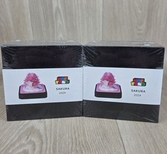 2 Sealed 3D Art Calendar Memo Pad Year 2024 Cherry Blossom Tree Mac Tano Notes