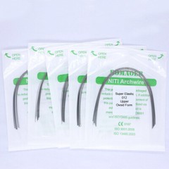 Dental Orthodontic Super Elastic Niti (Round Ovoid)Arch Wire 012 Upper 10 Packs