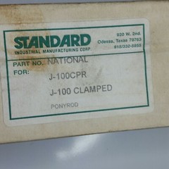 J-100 Clamped STANDARD INDUSTRIAL MFG. PONYROD REPLACEMENT FOR J-100CPR PUMP