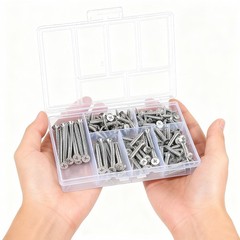150 Pcs Wood Screws Assortment Kit, 6 Sizes High Hardness Assorted…