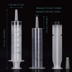 12Pack 60Ml Syringe for Liquid – Large Plastic Syringes without Needle for Jello
