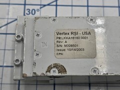 VERTEX RSI-USA LKKA18180.0001 REV. A