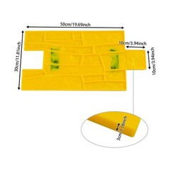 3 Pcs Concrete Stamping Molds For Wall& Floor Concrete Stamping Texture Mats