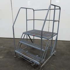 Cotterman 3 Step Rolling Work Platform 36″ Wide x 24″ Self Locking 30″ Tall