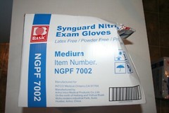 Synguard Nitrile Exam Gloves, Blue, Medium, Case of 1000