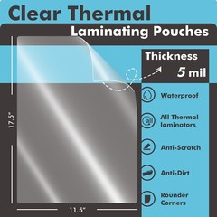 Koala Thermal Laminating Pouch 11.5×17.5 100 Sheets 5 Mil 9 X 11.5 11×17 A3 A4
