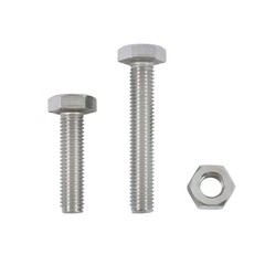 176 Pieces M6 M8 M10 Bolts and Nuts Flat Washers Combination Kit Stainless Steel
