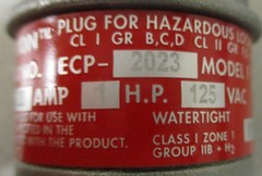 Appleton ECP-2023 Explosion Proof Electrical Plug Aluminum 20A 125VAC Watertight