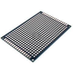 5cm x 7cm Blue PCB Printed Circuit Board, 5 Pack, 432 Holes, 32 Pads