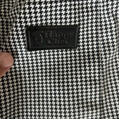 Happy Chef Utility Pants Black White Houndstooth Sz M Pockets Classic MINT Cook