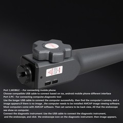 Articulating Borescope, Two-Way 180° 5.5mm Lens IP67 Waterproof Steering Probe