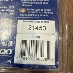 Square D Circuit Breaker 15A – Plug-on Neutral CAFI – QO115PCAFIC – New – NIB