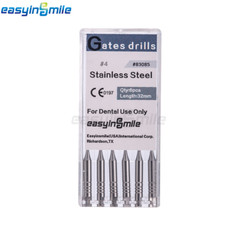 Endo Files Dental Peeso Reamers/Glidden Gates Spiral Burs Root Canal Drill 6Pcs
