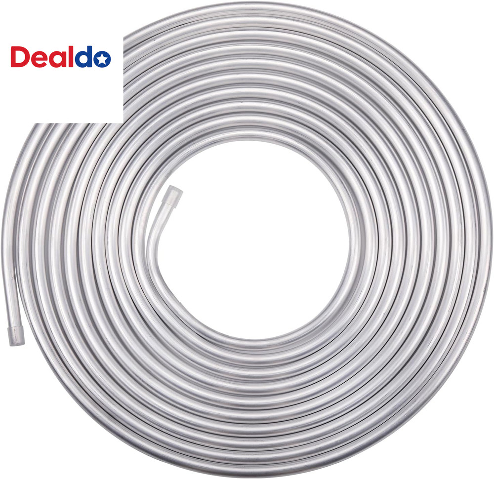 5/8″ OD Aluminum Hard Fuel Line Hardline Tube Tubing Coil 10 Feet Roll