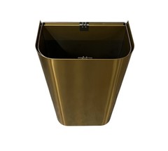 Bradley A05-027-BR 12 Gallon Brushed Brass Recessed Waste Receptacle
