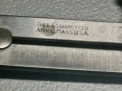 2 — L. S. Starrett Round Leg Compass Dividers over 6” and 8”