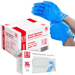 Disposable Gloves Vinyl Basic Synmax Exam Gloves Powder-Free Latex-Free