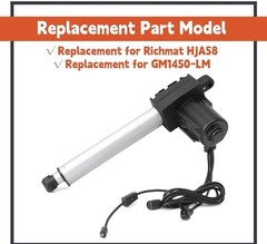 Lift Chair Motor Linear Actuator HJA58 GM1450-LM 212mm 2-Pin 6000N/4000N