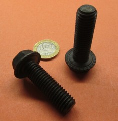Flange Serrated Bolt, 10.9, FT, M12 x 1.75 x 40 mm Length, 5 Pc