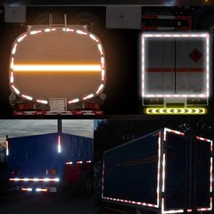 Cinta de seguridad reflectante DOT-C2 de 2” x 30FT,resistente al agua para remo