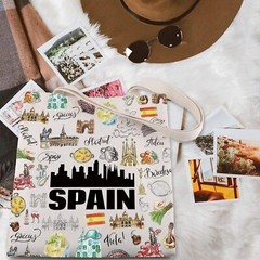 ENSIANTH Spain Travel Gift Espana Tote Bag Europe Country Trip Gift…