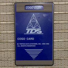 Tripod Data Systems TDS COGO GX/SX TDS-COGO48 Card w/ User’s Manual