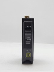 Square D QHB130 Miniature Bolt-On Circuit Breaker 30A 1P 120/240V 65KA QHB