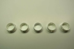 5 x Heyco White 1″ 25mm Hole Plug Dome Snap In Plug Knockout Panel Cap Cable