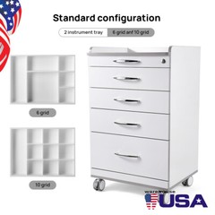TJ Dental Unit Chair Computer Control /Mobile Medical Cabinet Cart with Drawer
