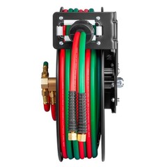 VEVOR Retractable Welding Hose Reel 1/4 in x 50FT Oxygen Acetylene Rubber Hose