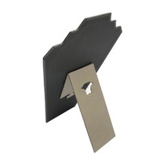 12-1/2″ High Slate Gray Leatherette Necklace Pad with Easel Jewelry Display