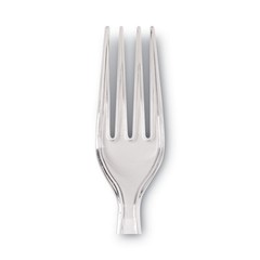 Dixie FH017 Heavyweight Plastic Cutlery Forks – Clear (1000/Carton) New