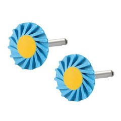 Dental Zirconia Ceramic Polishing Wheel Kit RA 2.35mm Rubber with Diamond Burs