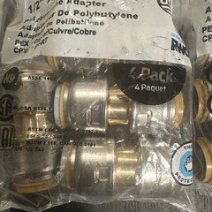 24 Sharkbite Max Push To Connect 1/2”x1/2” PB Polybutylene Adapters New(383)